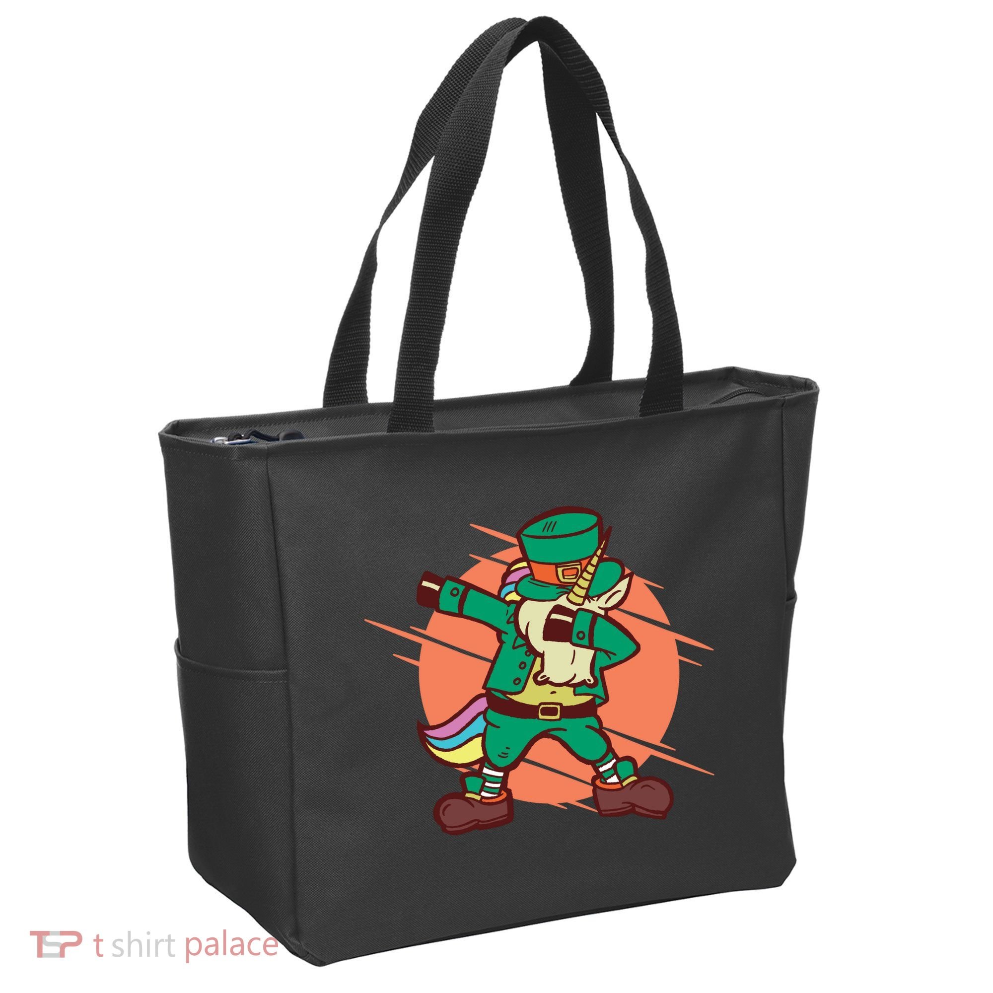 Leprechaun Dabbing Unicorn Tote Bag