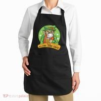 Leprechaun Drink Alone and Safe Funny Facemask Apron thumb 2