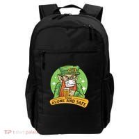 Leprechaun Drink Alone and Safe Funny Facemask Backpack thumb 0