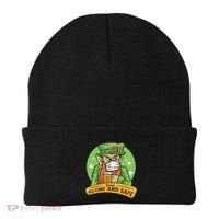 Leprechaun Drink Alone and Safe Funny Facemask Beanie thumb 0