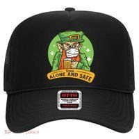 Leprechaun Drink Alone and Safe Funny Facemask Hat thumb 0