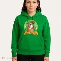 Leprechaun Drink Alone and Safe Funny Facemask Hoodie thumb 5
