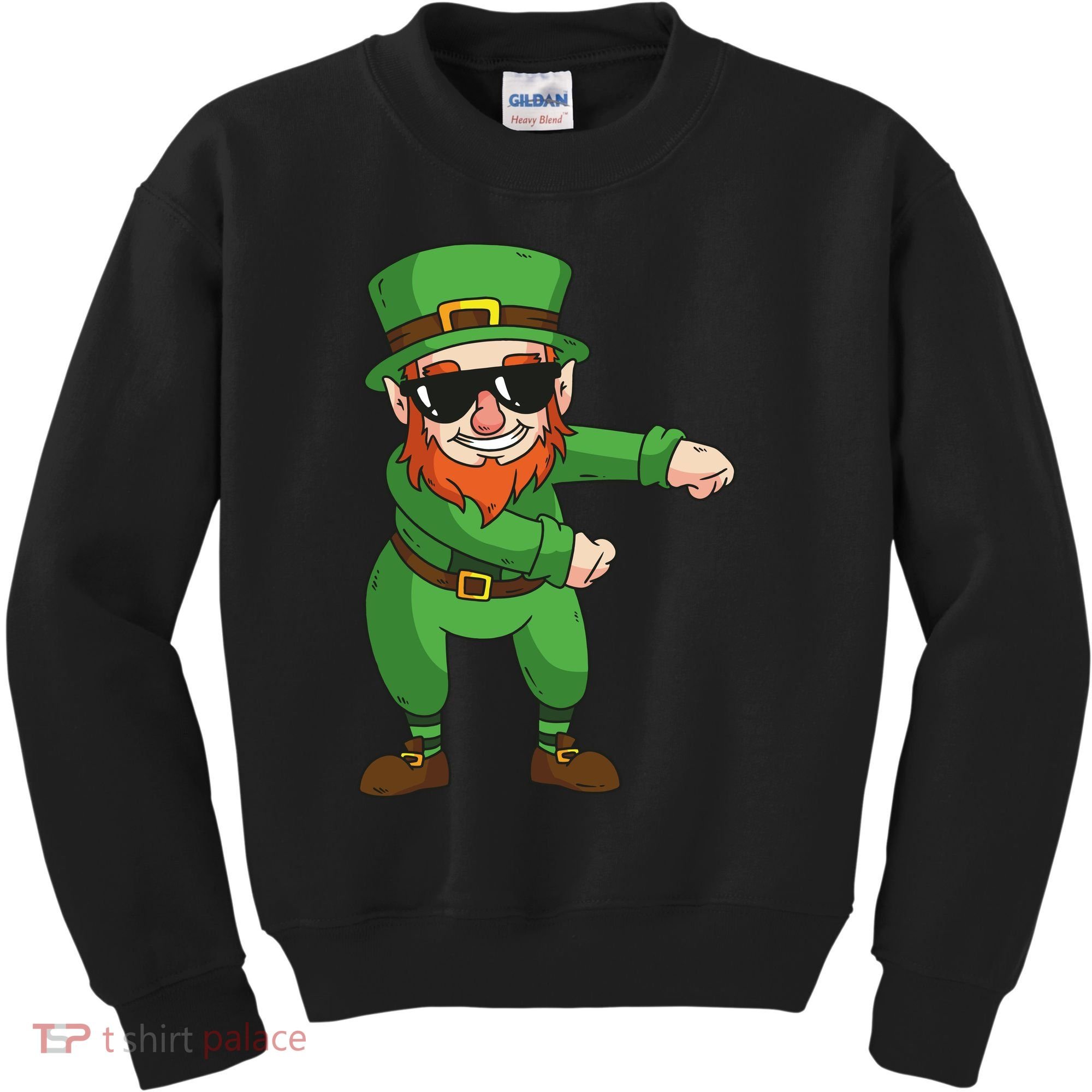 Leprechaun Floss Kids Sweatshirt