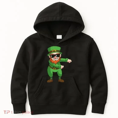 Leprechaun Floss Kids Hoodie
