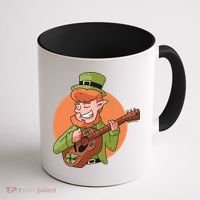 Leprechaun Guitarist Coffee Mug thumb 1