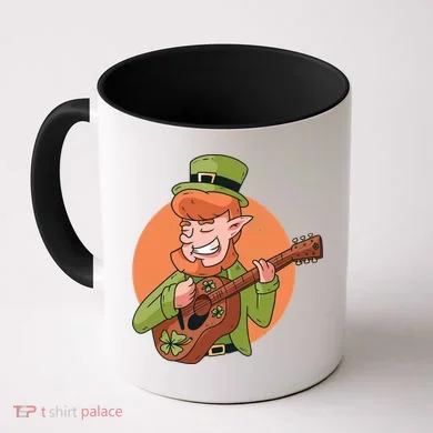 Leprechaun Guitarist Coffee Mug