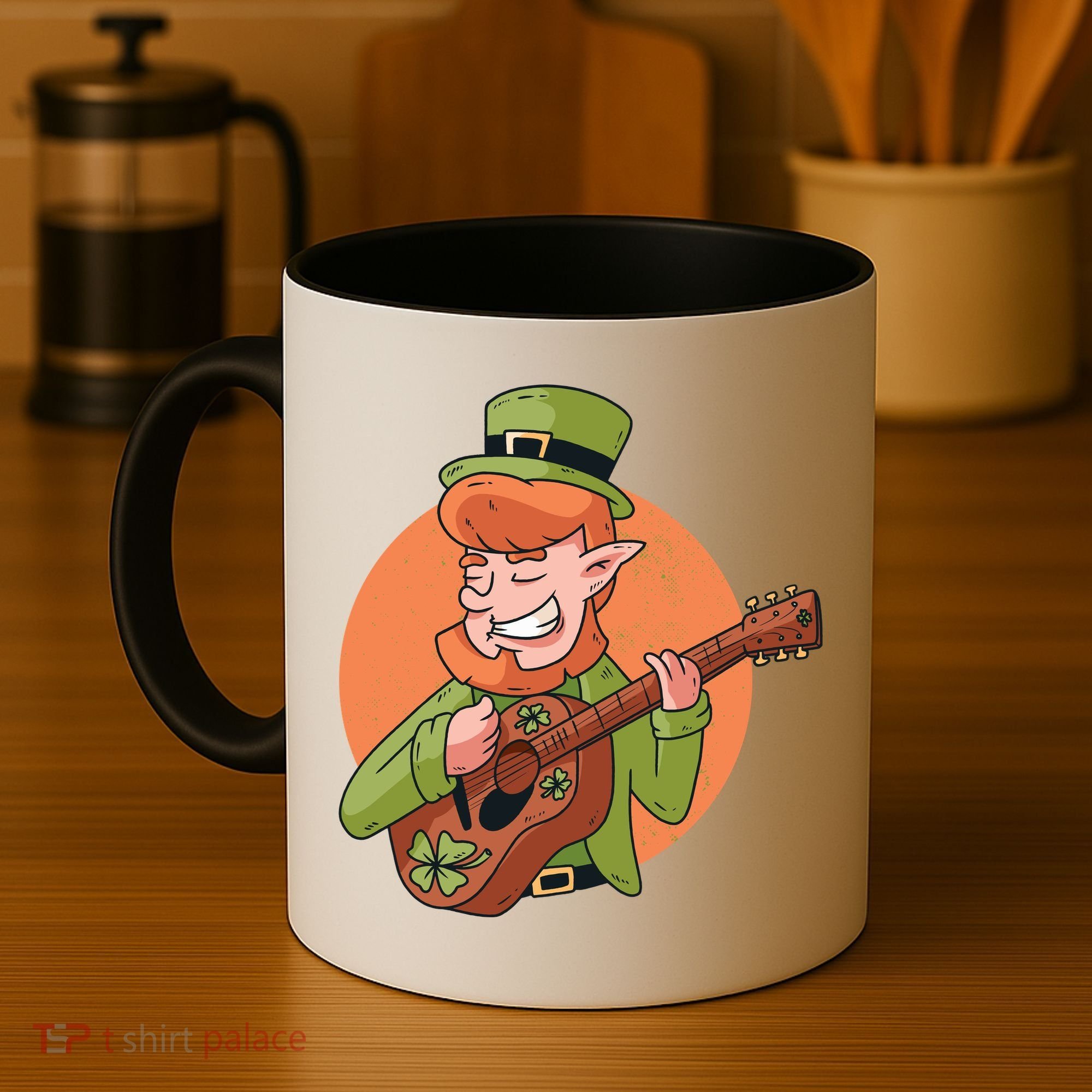 Leprechaun Guitarist Coffee Mug