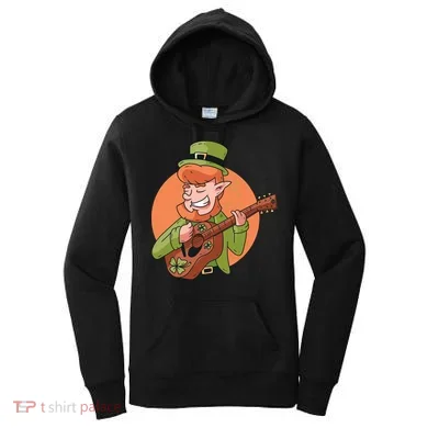 Leprechaun Guitarist Women's Hoodie