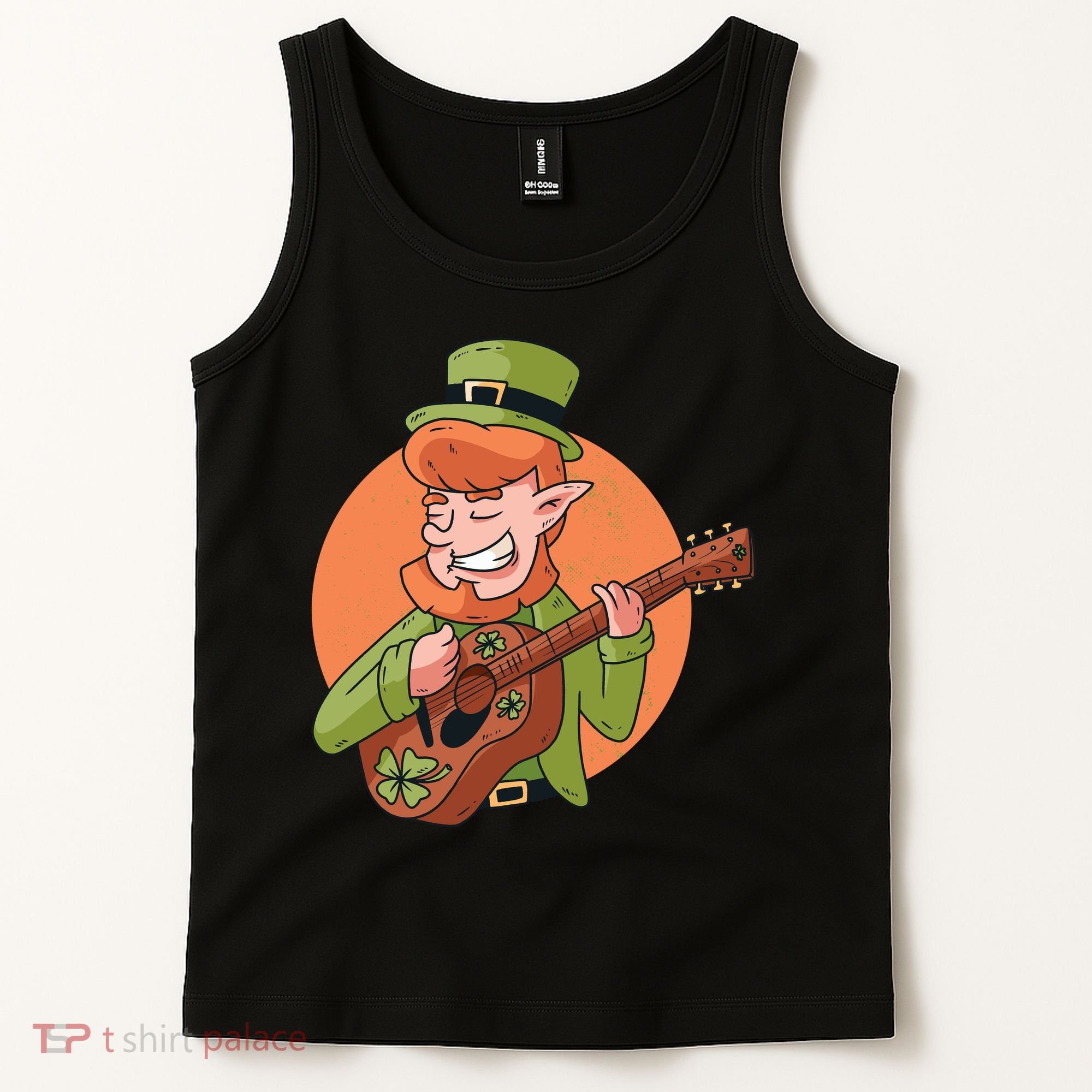 Leprechaun Guitarist Tank Top