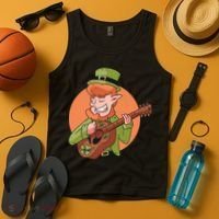 Leprechaun Guitarist Tank Top thumb 4
