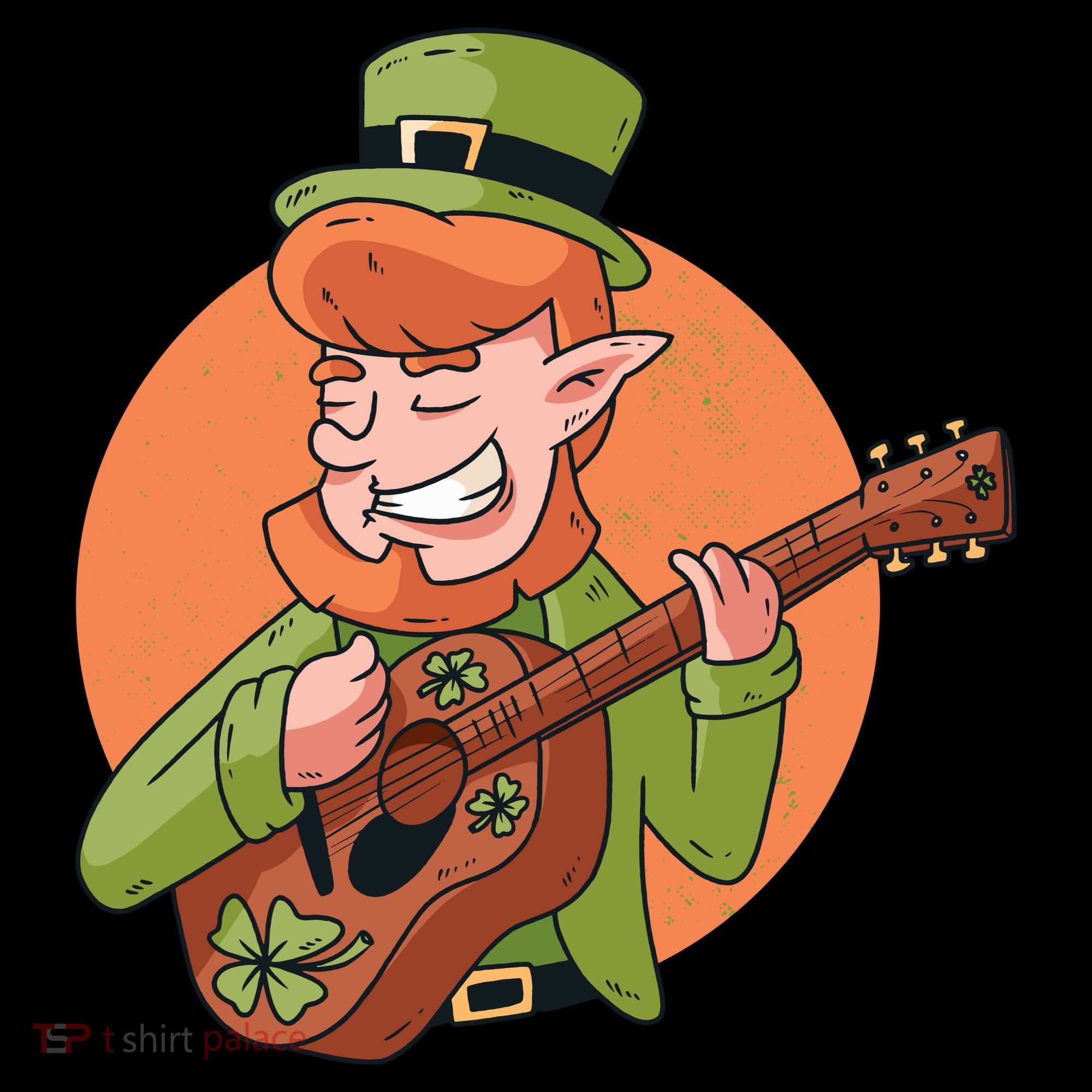 Leprechaun Guitarist Tank Top