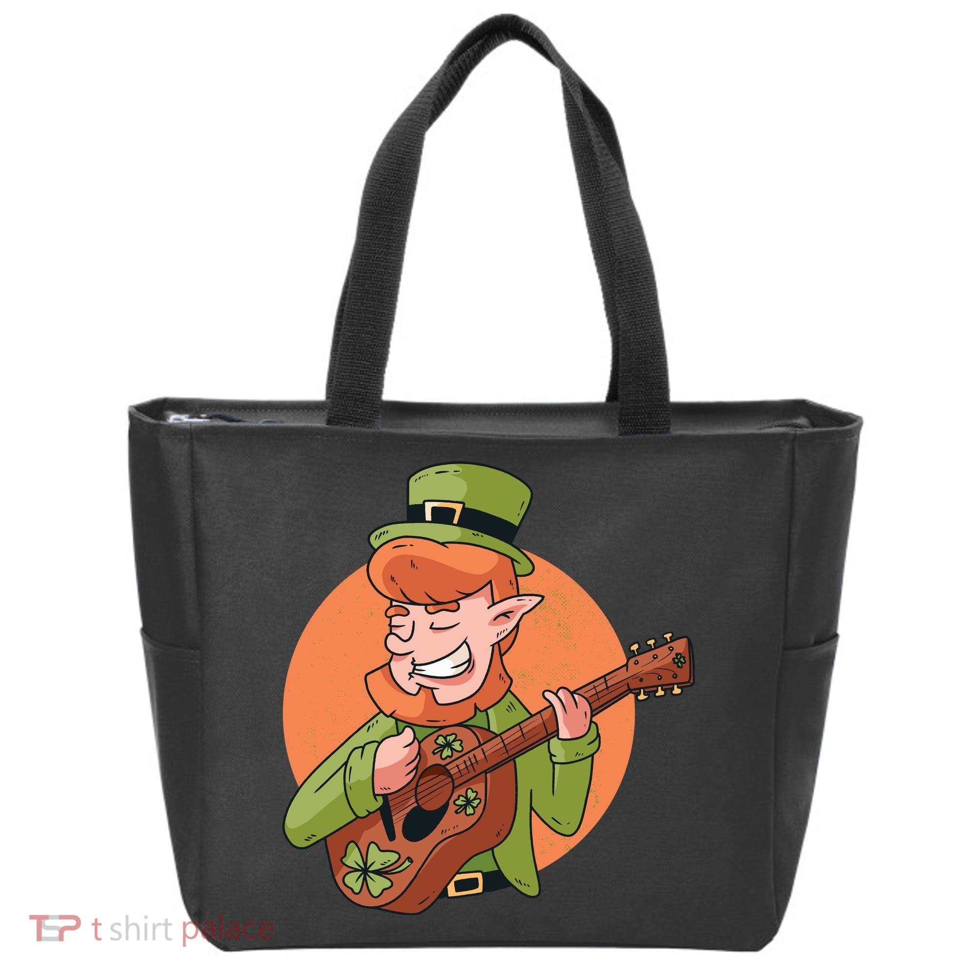 Leprechaun Guitarist Tote Bag