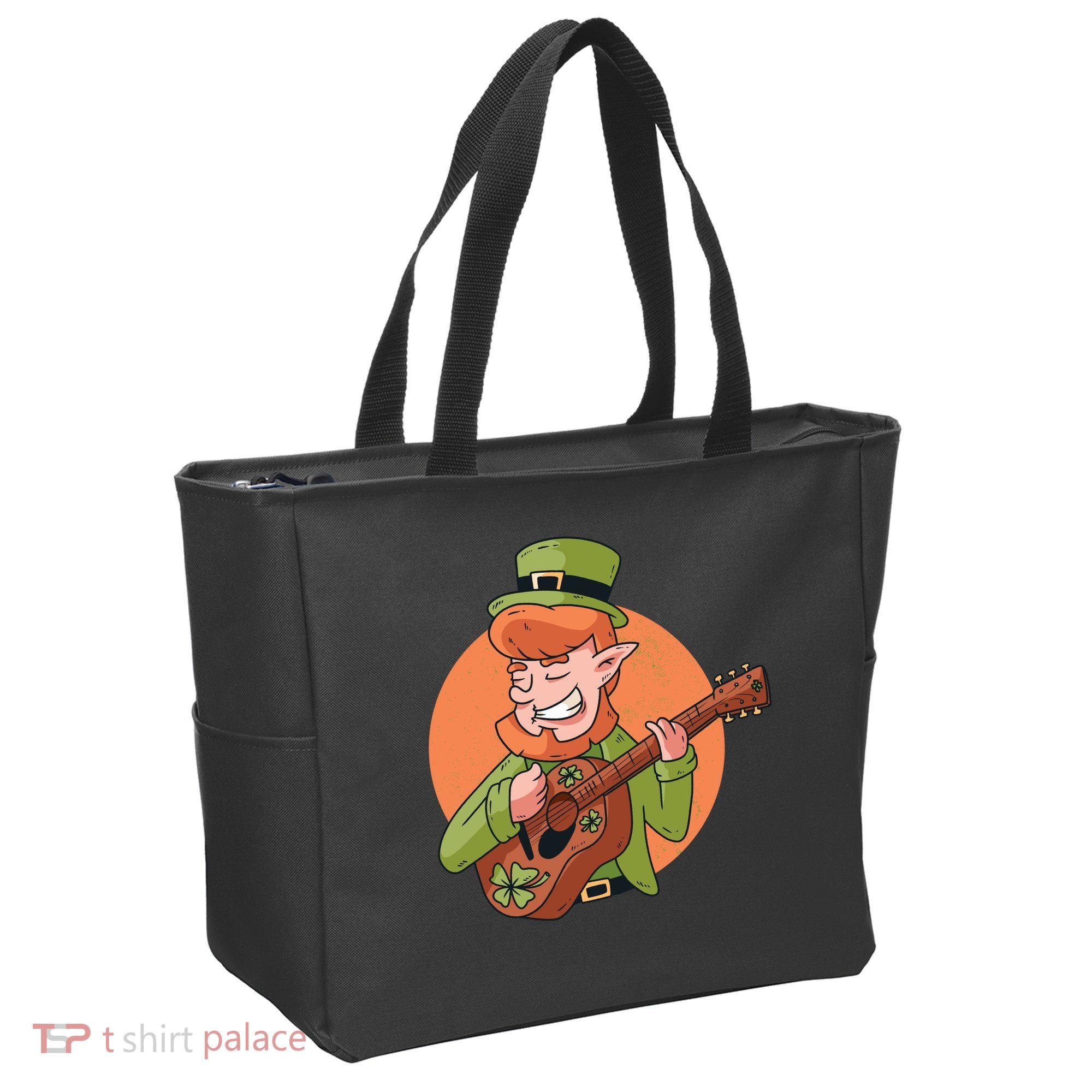 Leprechaun Guitarist Tote Bag