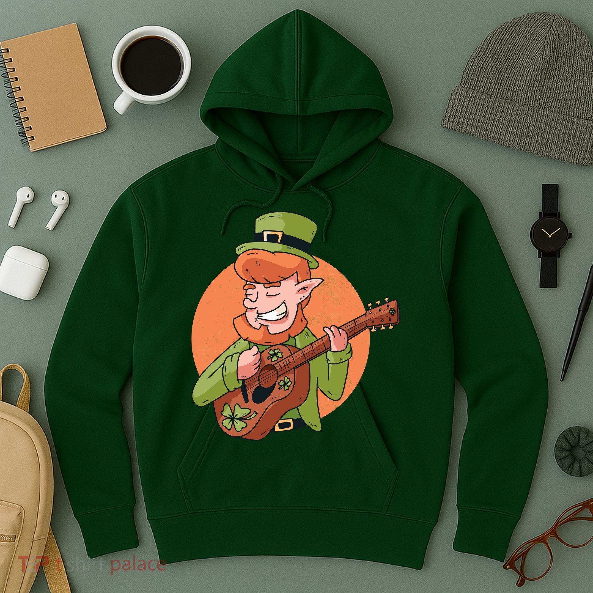 Leprechaun Guitarist Hoodie