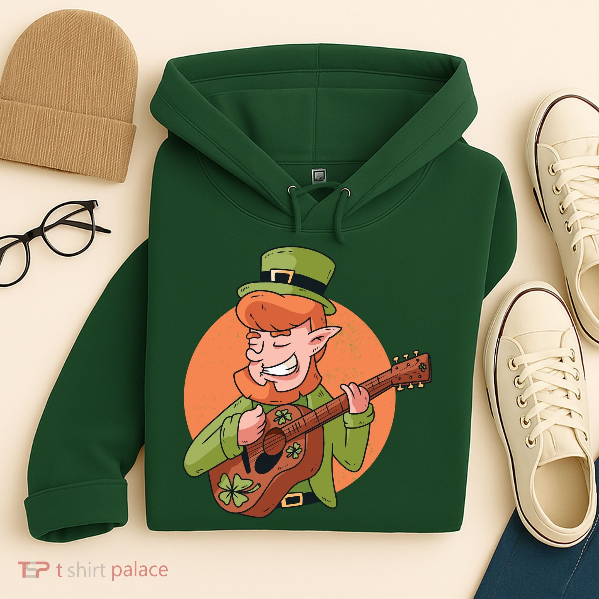 Leprechaun Guitarist Hoodie