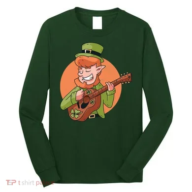 Leprechaun Guitarist Long Sleeve Shirt