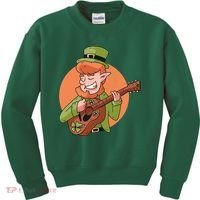 Leprechaun Guitarist Kids Sweatshirt thumb 0