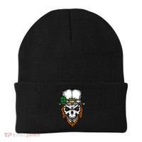 Leprechaun Irish Skull Skeleton Ginger Beard St. Patrick's Day Beanie thumb 0