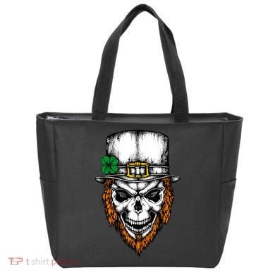 Leprechaun Irish Skull Skeleton Ginger Beard St. Patrick's Day Tote Bag
