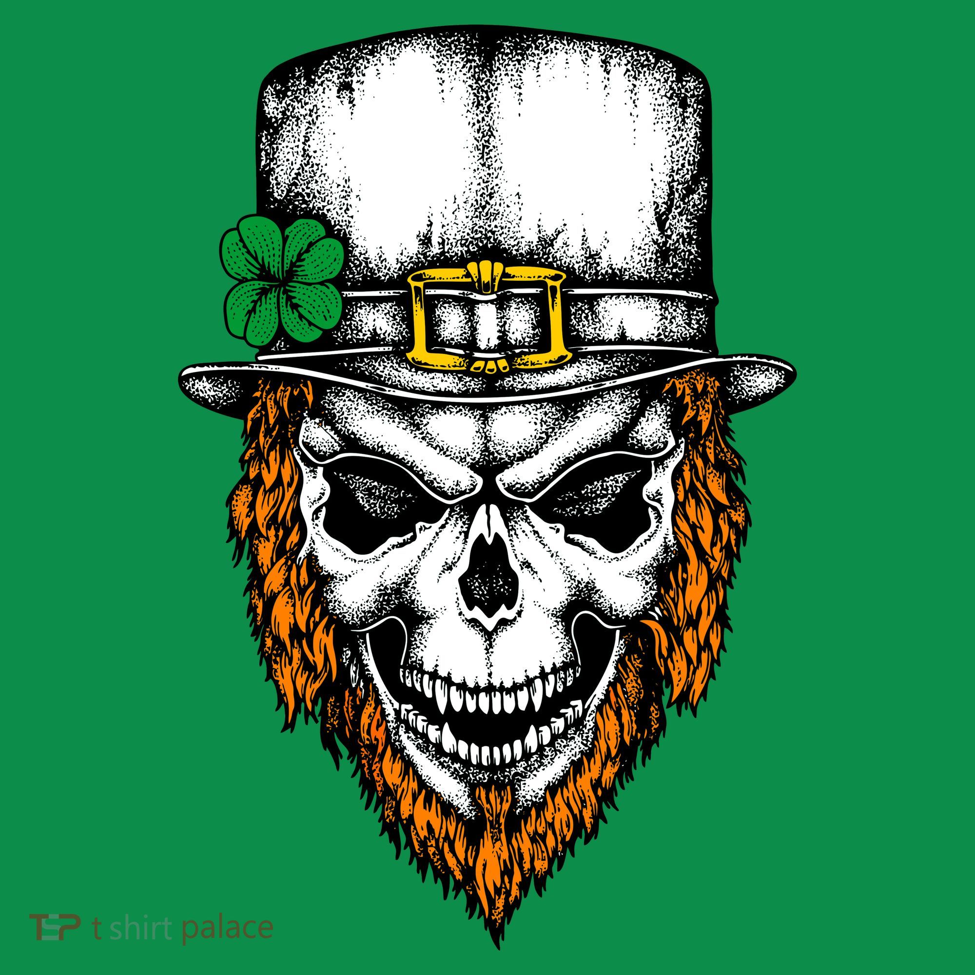Leprechaun Irish Skull Skeleton Ginger Beard St. Patrick's Day Sweatshirt