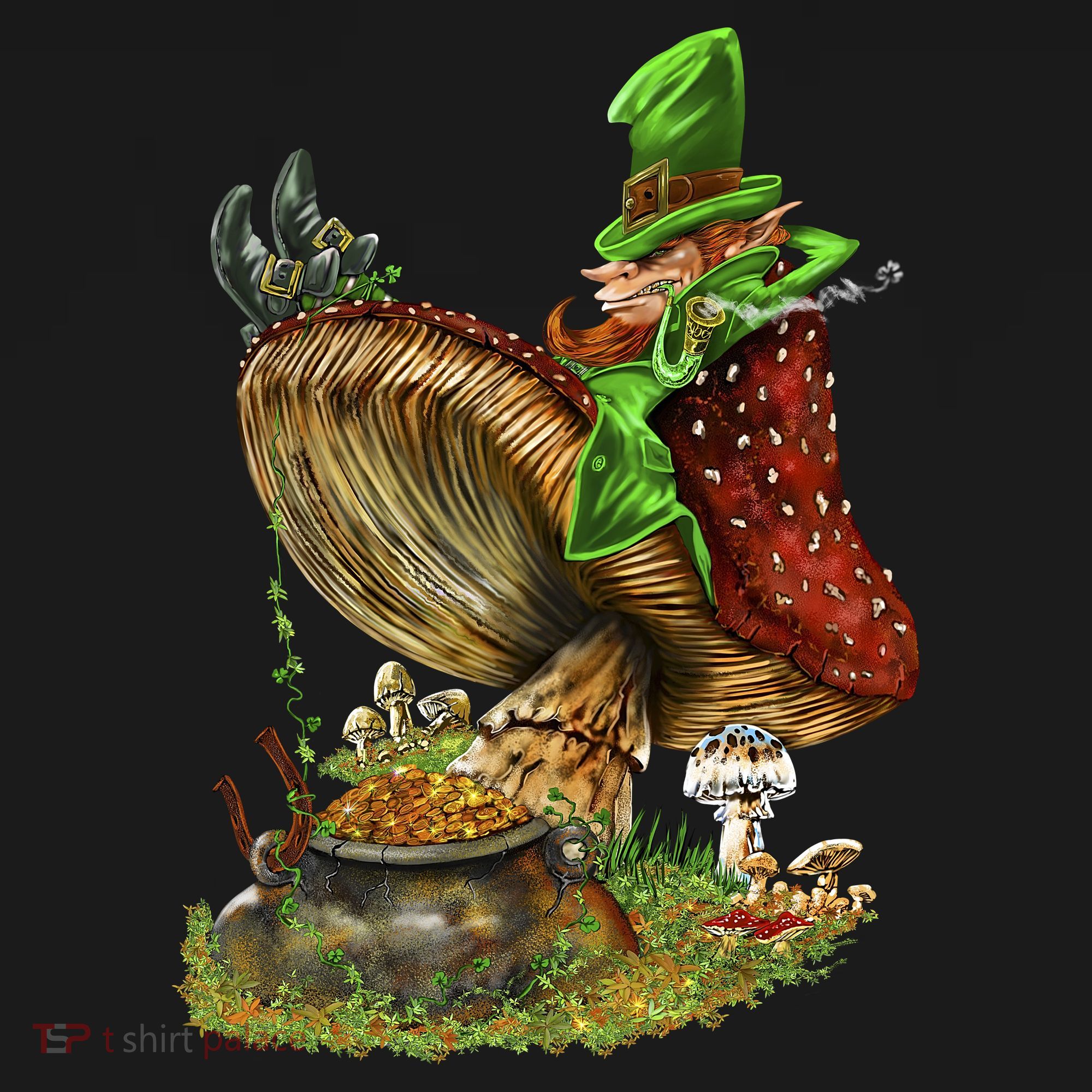 Leprechaun Mushroom Doggie Tank