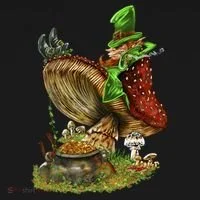 Leprechaun Mushroom Baby Bodysuit thumb 2