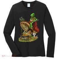 Leprechaun Mushroom Women's Long Sleeve Shirt thumb 0
