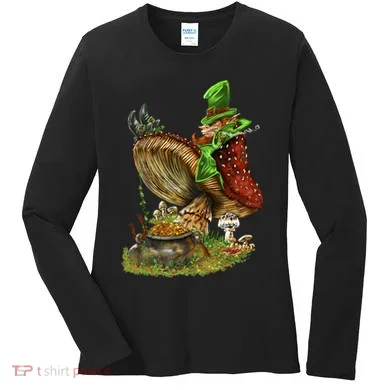 Leprechaun Mushroom Women's Long Sleeve Shirt