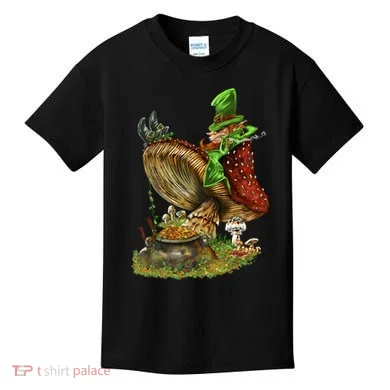Leprechaun Mushroom Kids T-Shirt