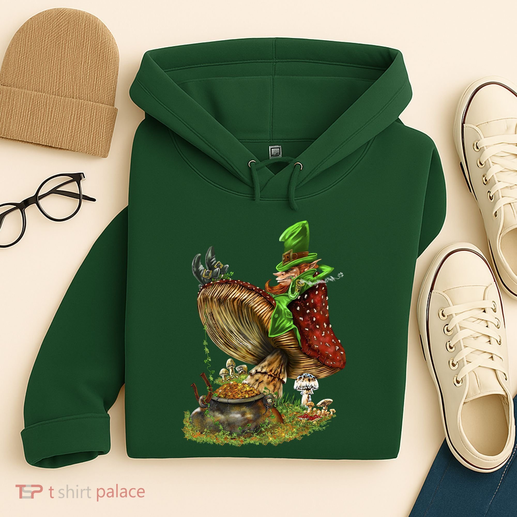 Leprechaun Mushroom Hoodie