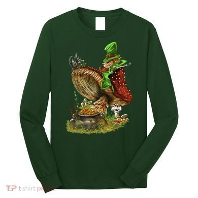 Leprechaun Mushroom Long Sleeve Shirt