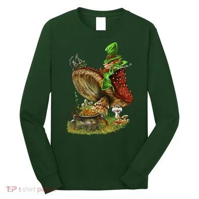 Leprechaun Mushroom Long Sleeve Shirt