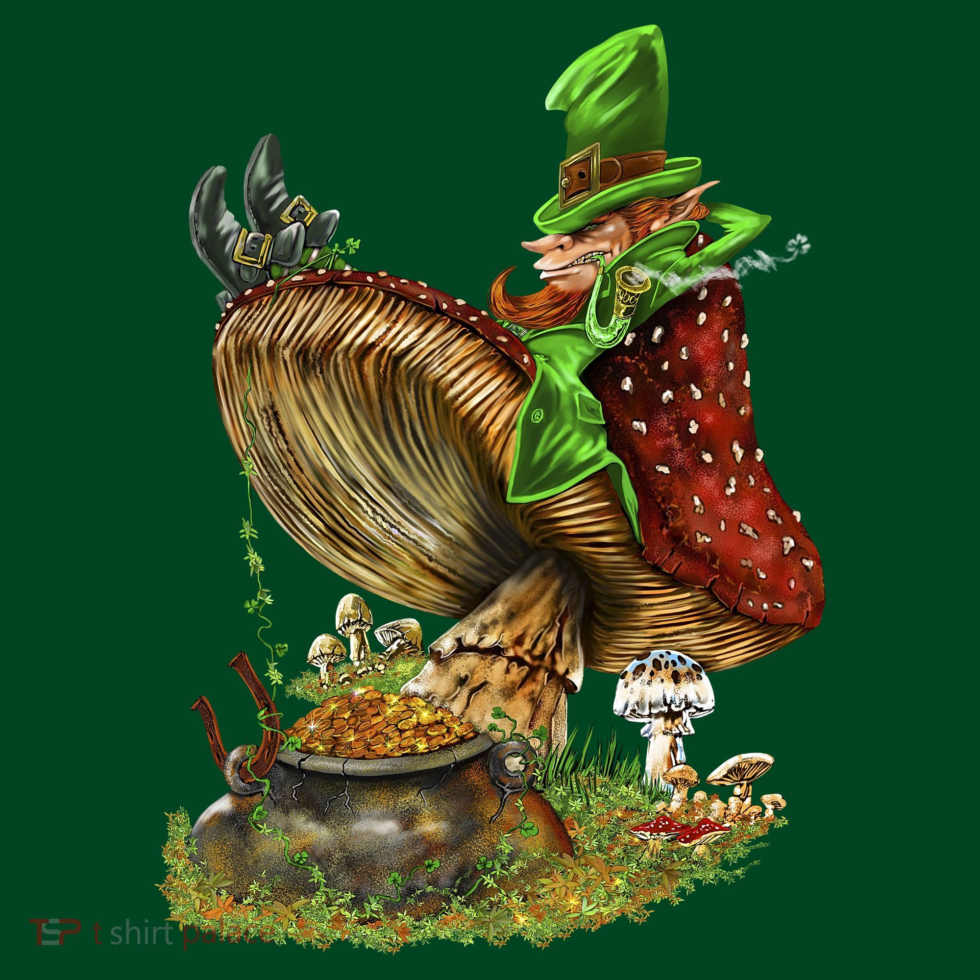 Leprechaun Mushroom T-Shirt