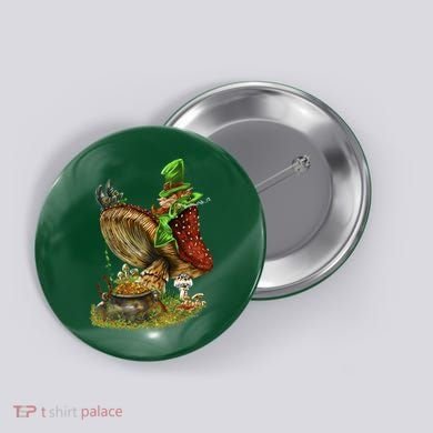 Leprechaun Mushroom Button