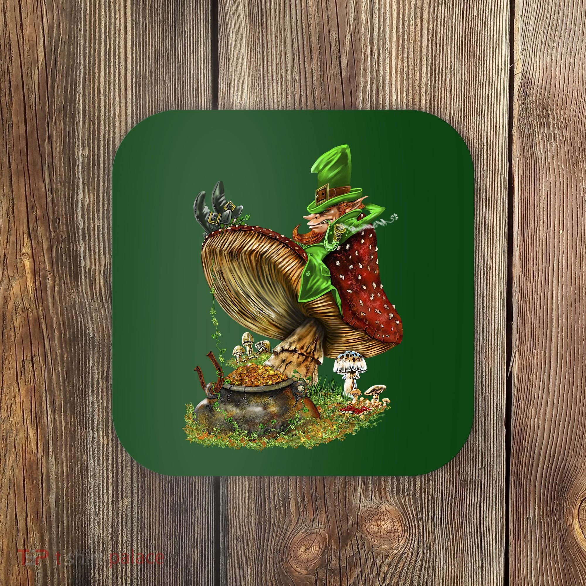 Leprechaun Mushroom Coaster