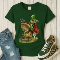 Leprechaun Mushroom Women's T-Shirt thumb 3