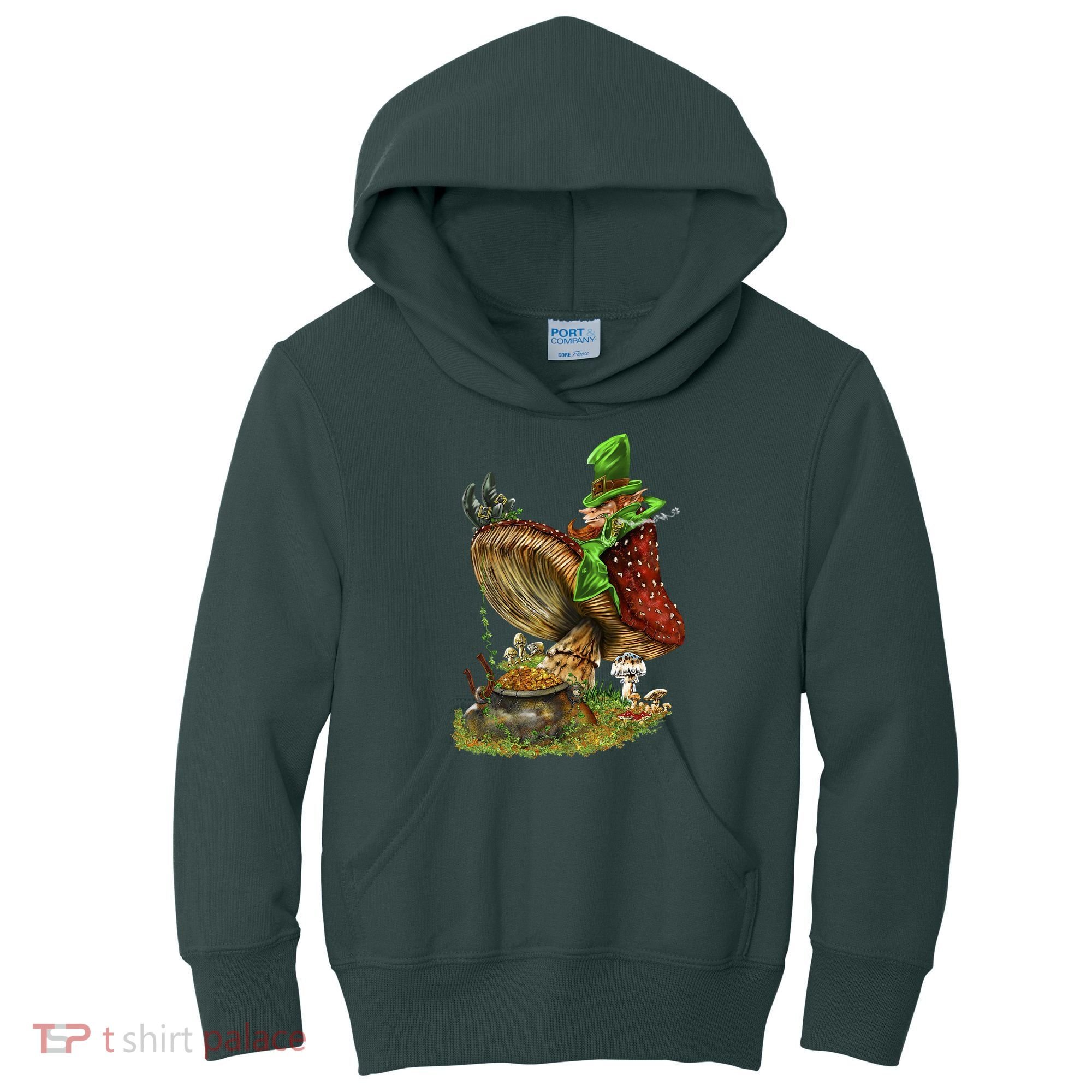 Leprechaun Mushroom Kids Hoodie