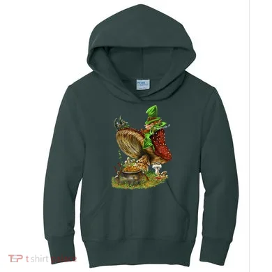Leprechaun Mushroom Kids Hoodie