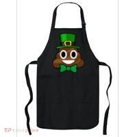 Leprechaun Poop Emoji Smiley Funny St. Patrick's Day Apron thumb 0