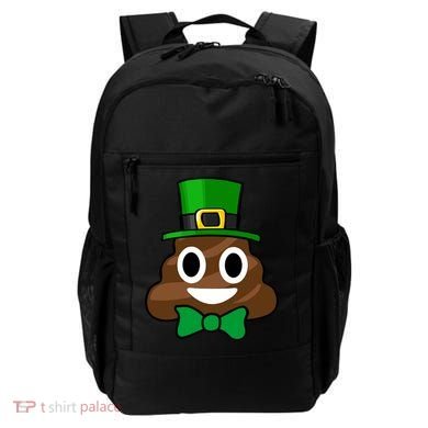 Leprechaun Poop Emoji Smiley Funny St. Patrick's Day Backpack