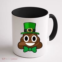 Leprechaun Poop Emoji Smiley Funny St. Patrick's Day Coffee Mug thumb 1