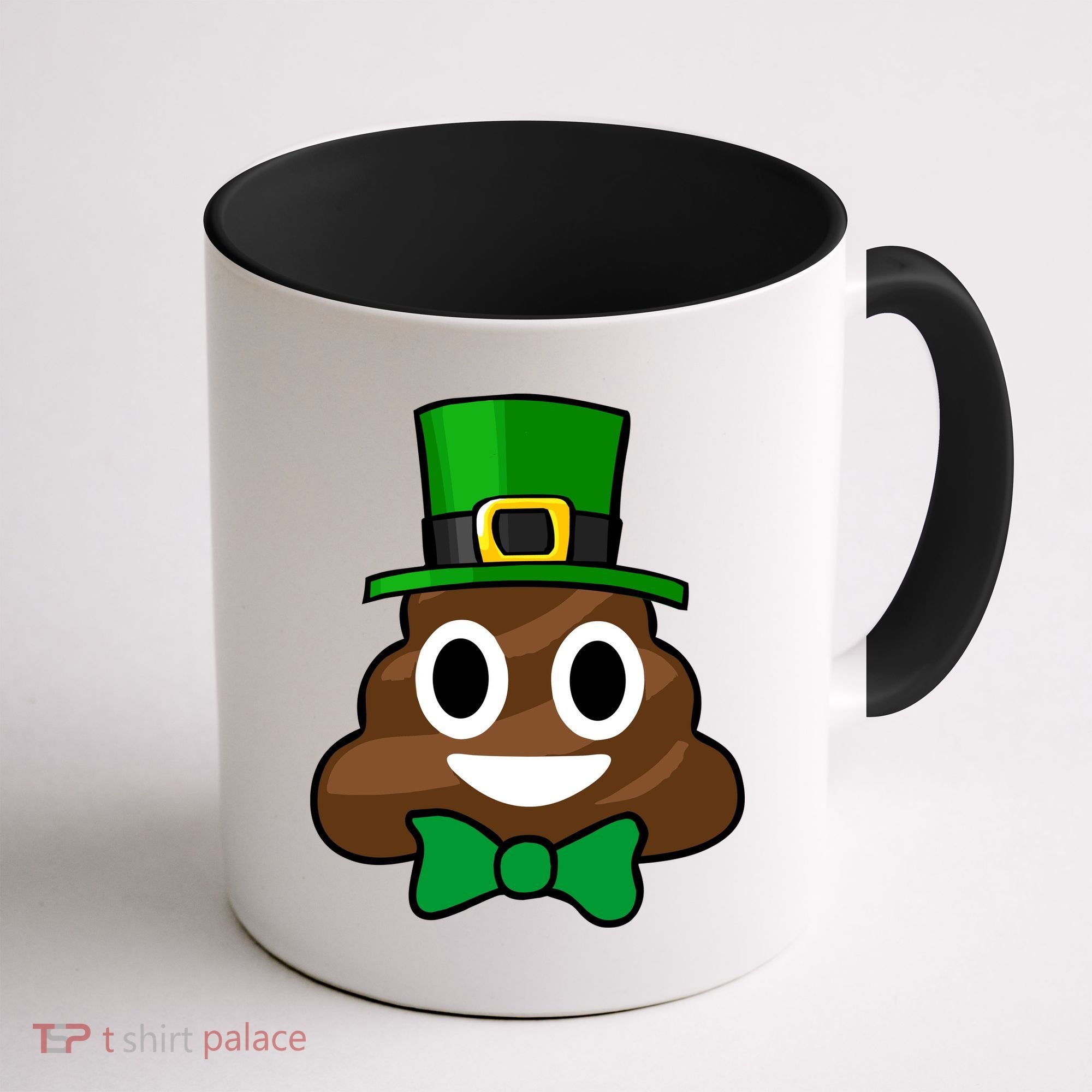 Leprechaun Poop Emoji Smiley Funny St. Patrick's Day Coffee Mug