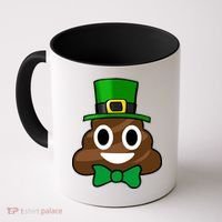 Leprechaun Poop Emoji Smiley Funny St. Patrick's Day Coffee Mug thumb 0