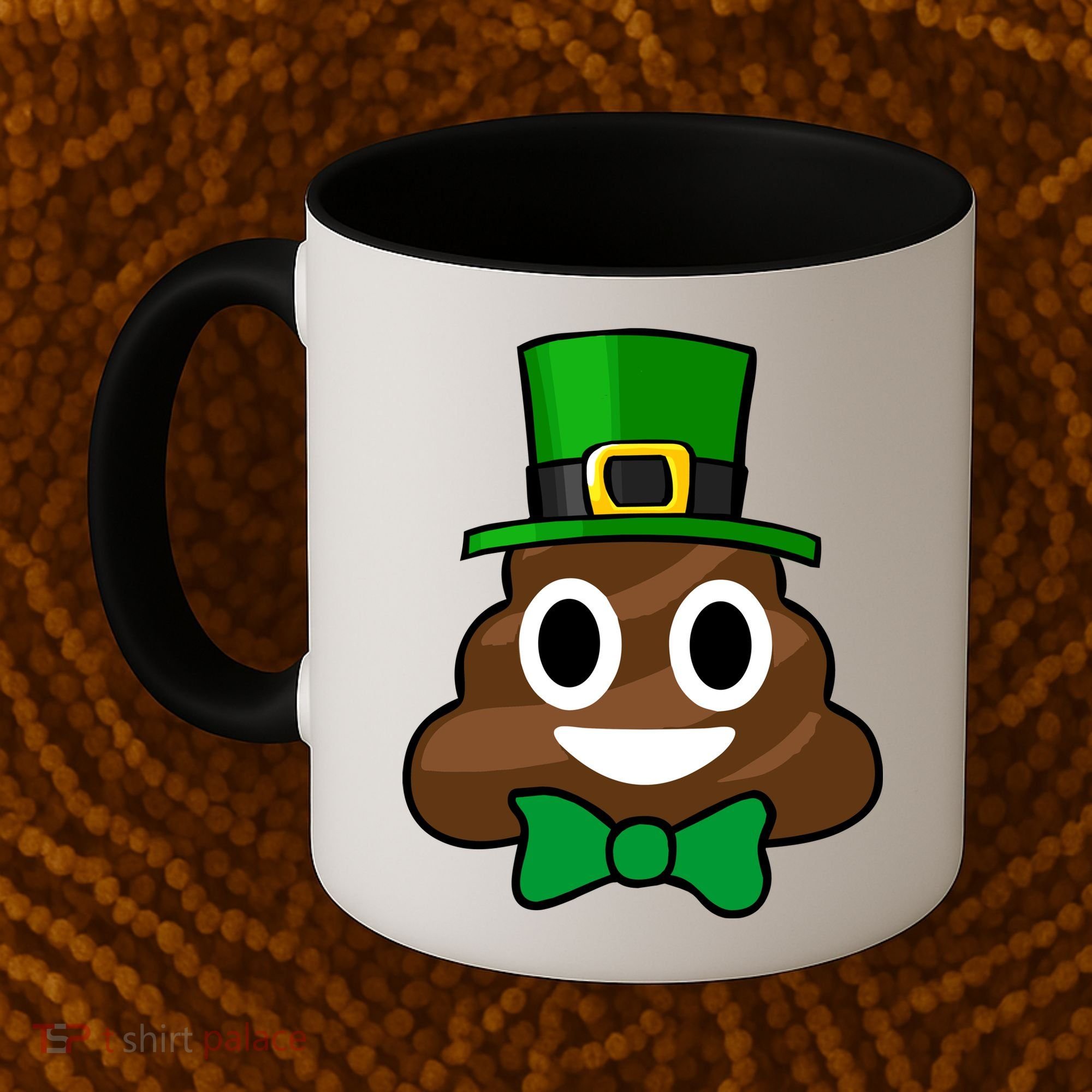 Leprechaun Poop Emoji Smiley Funny St. Patrick's Day Coffee Mug