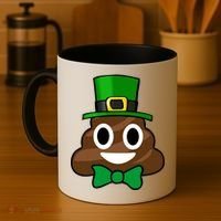 Leprechaun Poop Emoji Smiley Funny St. Patrick's Day Coffee Mug thumb 4