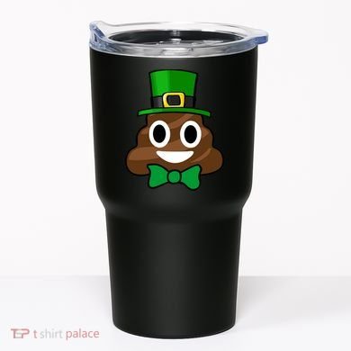 Leprechaun Poop Emoji Smiley Funny St. Patrick's Day Tumbler