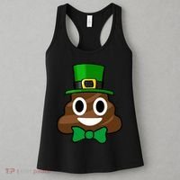 Leprechaun Poop Emoji Smiley Funny St. Patrick's Day Women's Tank Top thumb 3