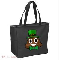 Leprechaun Poop Emoji Smiley Funny St. Patrick's Day Tote Bag thumb 2
