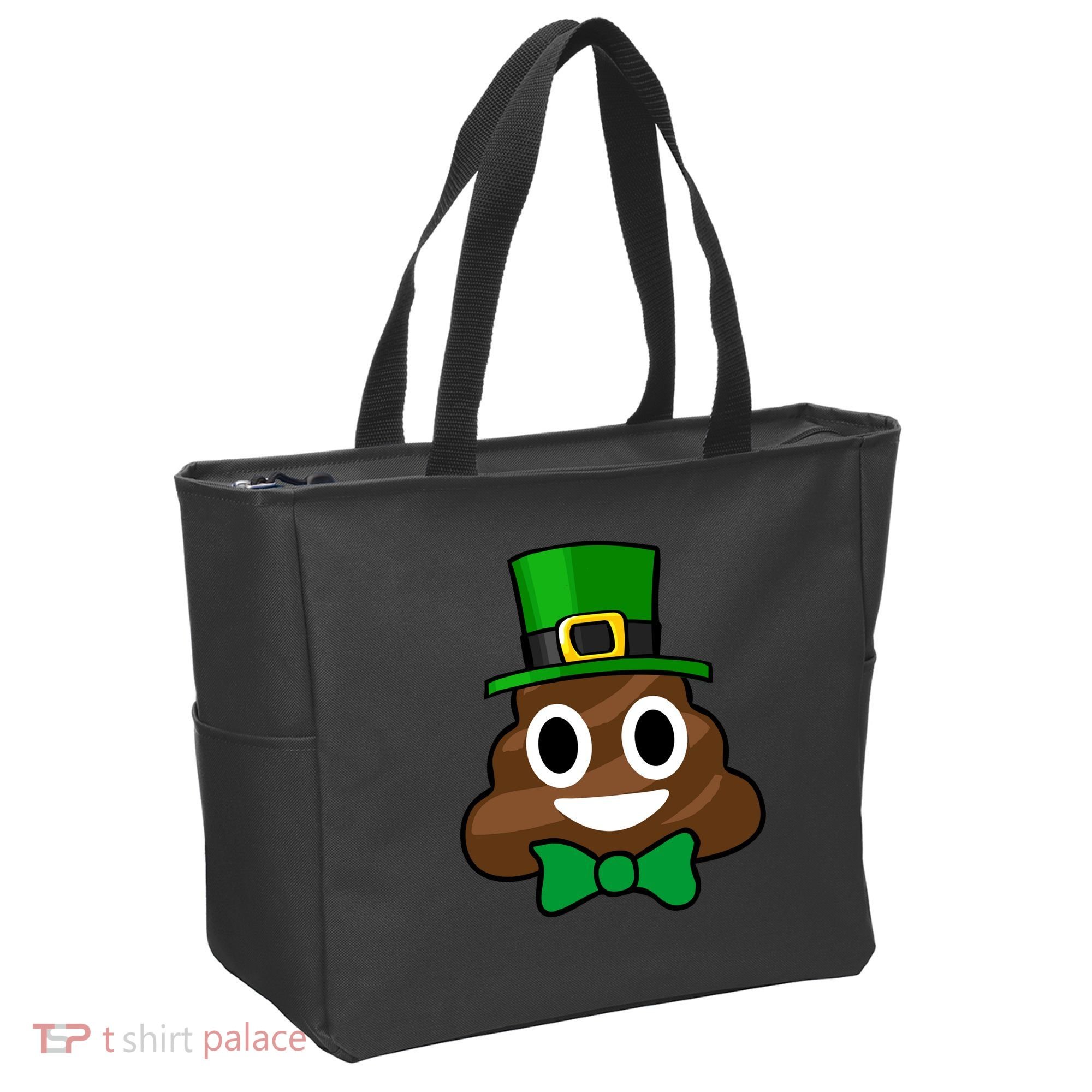 Leprechaun Poop Emoji Smiley Funny St. Patrick's Day Tote Bag