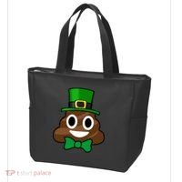 Leprechaun Poop Emoji Smiley Funny St. Patrick's Day Tote Bag thumb 3